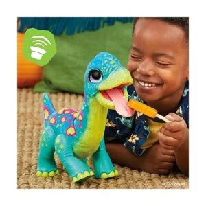FurReal Snackin Sam The Bronto Juguete animatrónico_5