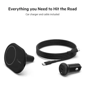 Belkin Cargador inalámbrico magnético para automóvil_2