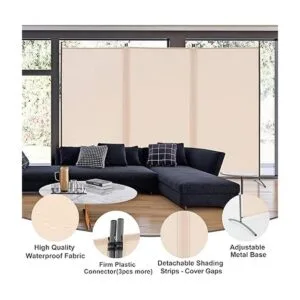 Spurgehom Divisor de habitaciones 3 paneles plegables de_2