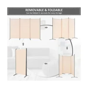 Spurgehom Divisor de habitaciones 3 paneles plegables de_3