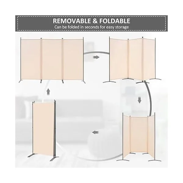 Spurgehom Divisor de habitaciones 3 paneles plegables de_3