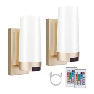 BIGMONAT Lámpara de pared inalámbrica recargable por USB_1