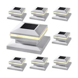 Dynaming Paquete de 8 luces solares para postes luces_1