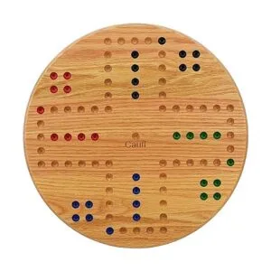 Juego de mesa de mármol de 14 pulgadas de diámetro madera_4