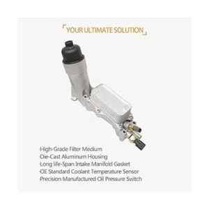 Carcasa de filtro de aceite de aluminio para enfriador de_2