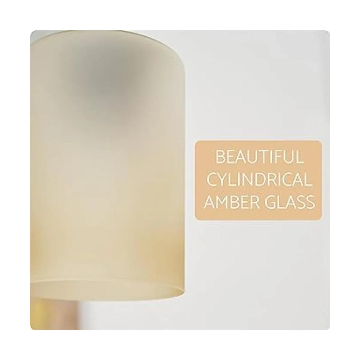 Kira Home Villa Persianas de vidrio ámbar de 5.5_3