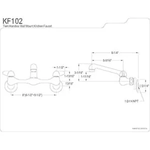 Kingston Brass KF102 Proseal Grifo de cocina 512_2