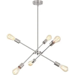 Sputnik Lámparas de araña para isla de cocina níquel_1