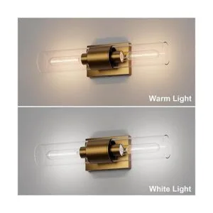 Tipace Lámparas de tocador de baño luces de pared doradas_5