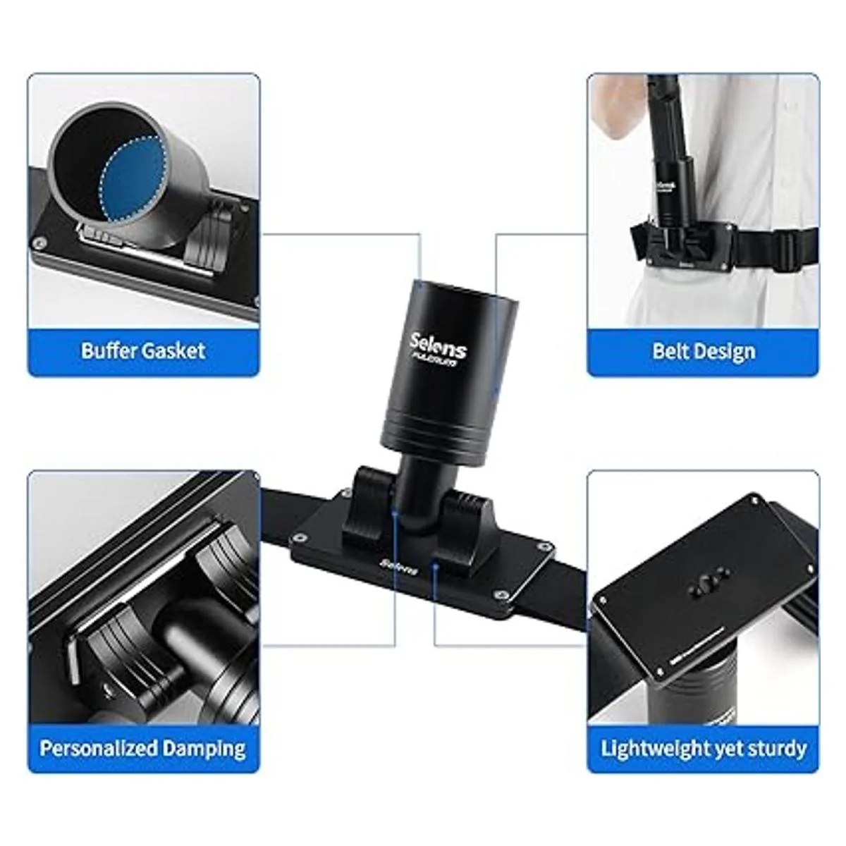 Selens Cinturón de cardán de cámara estabilizador de peso_3