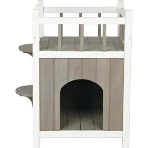 TRIXIE Casa de madera para mascotas con balcón_6