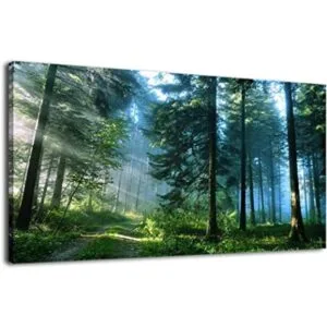ArteWOODS Lienzo decorativo de pared con diseño de bosque_1