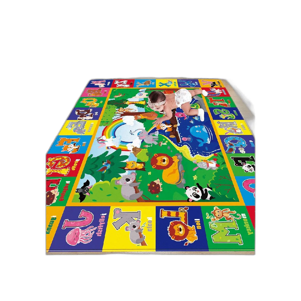 LTKOUGFAM Alfombra de juego para niños para bebés tapete_1