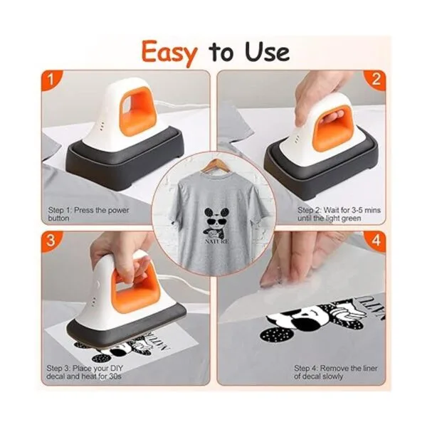 Mini Heat Press Machine Portable Iron Heat Transfer_5