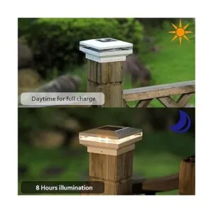 Dynaming Paquete de 8 luces solares para postes luces_2