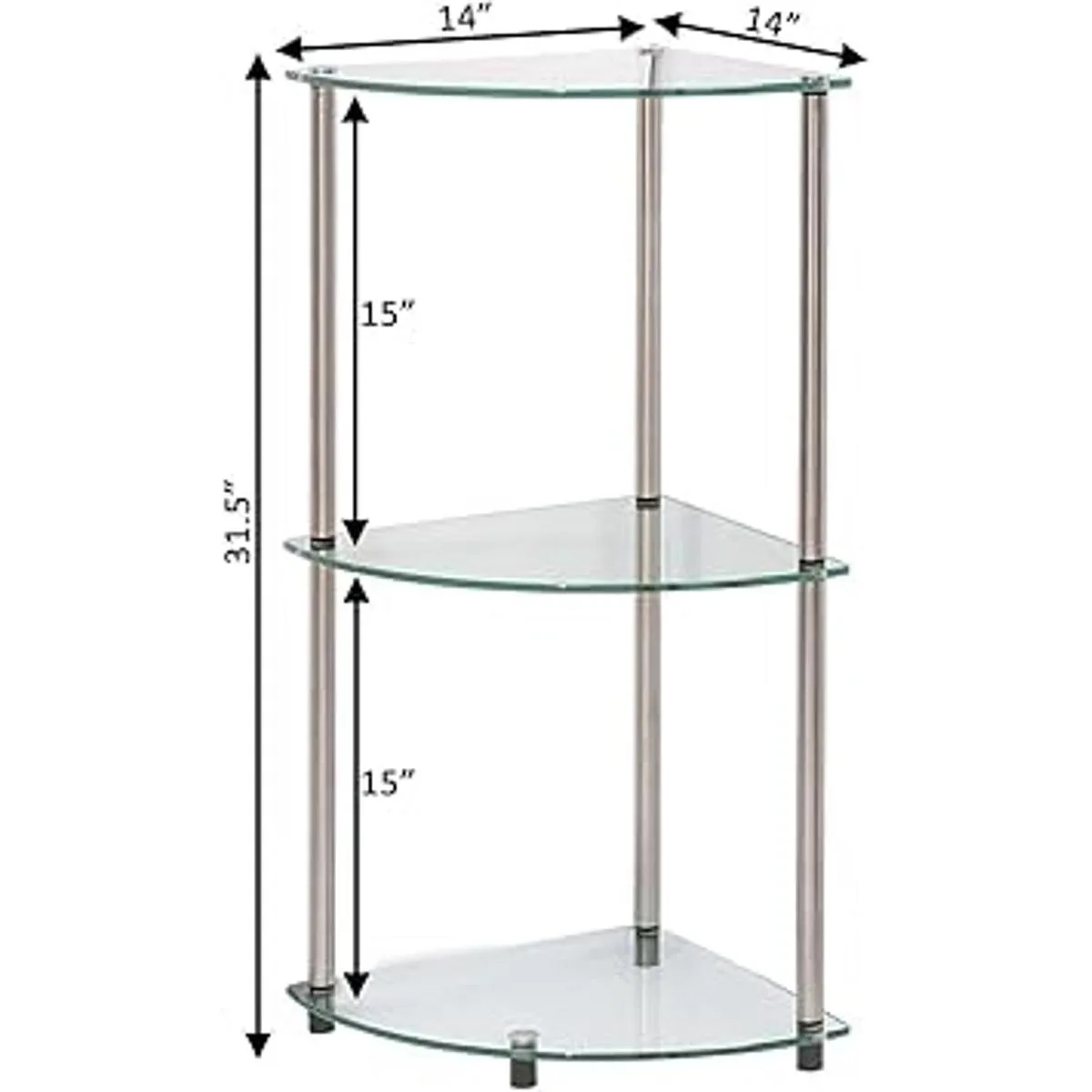 Convenience Concepts Designs2Go Estante de esquina de_3