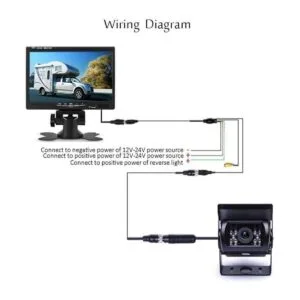 Camecho Cámara de reserva para vehículo de 7 pulgadas_7