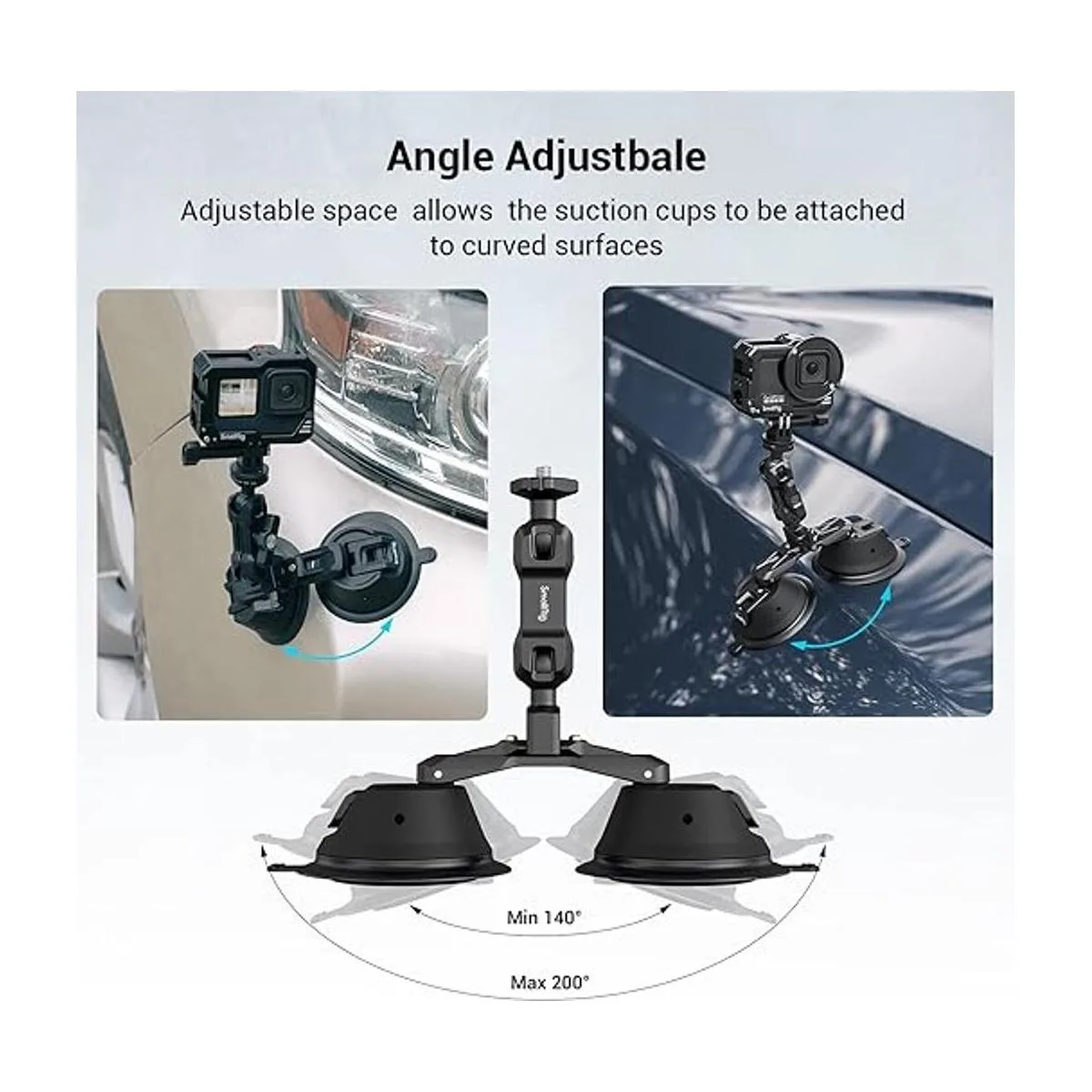 SmallRig Soporte de ventosa para cámara montaje para_4