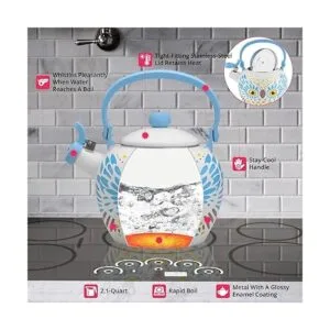 Gourmet Art tetera silbadora de acero esmaltada_3