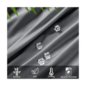 Shilucheng Juego de sábanas de bambú 100 refrescantes_3