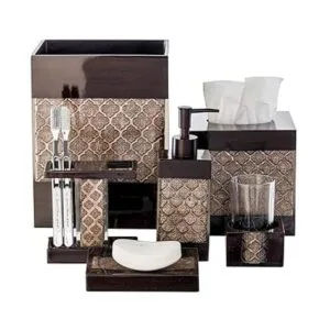 Creative Scents Bote de basura de baño marrón canasta de_3