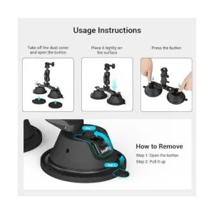 SmallRig Soporte de ventosa para cámara montaje para_5