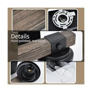 Lámparas de baño de granja iluminación de tocador negra_3