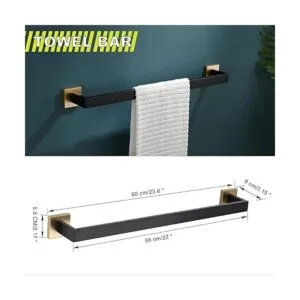 Juego de 4 soportes para toallas de baño juego de_5