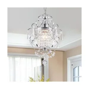 Mini lámpara de araña moderna lámpara de techo de cristal_7