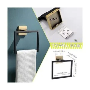 Juego de 4 soportes para toallas de baño juego de_3