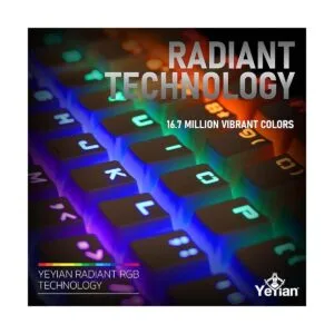 YEYIAN Teclado multimedia mecánico para juegos ASWARD 104_4