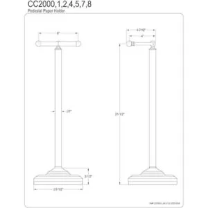 Kingston Brass CC2005 Soporte de papel clásico para_3
