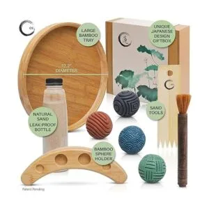 ENSO Kit de jardín zen japonés para escritorio juego de_4