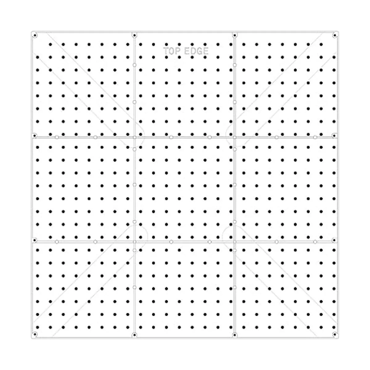 WallPeg 4 Paneles de tablero de clavijas de plástico_3