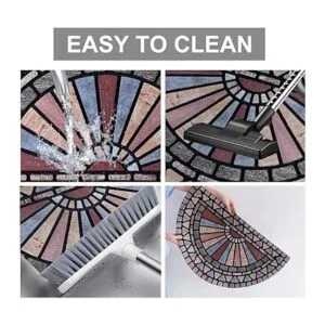 ANDSTAR Tapete de puerta medio redondo de 18 x 30_3