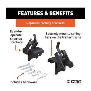 CURT 17208 soportes de repuesto con ganchos para_3