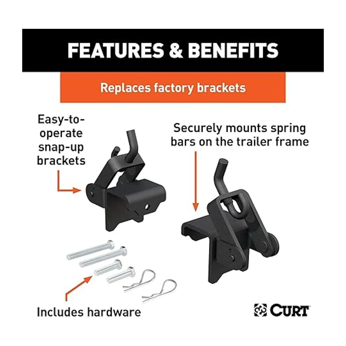 CURT 17208 soportes de repuesto con ganchos para_3
