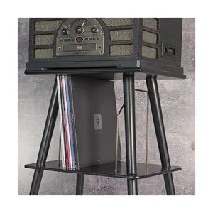 Crosley ST66BK Manchester Soporte para mesa giratoria con_4