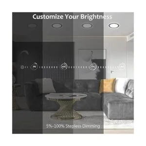 Lámpara de techo LED de montaje empotrado de 9 pulgadas_4