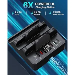 Wireless Charging Station with USB Ports 8 in 1 Dual 15W_4