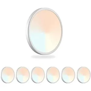 LZHOME Paquete de 6 luces LED regulables de montaje_1