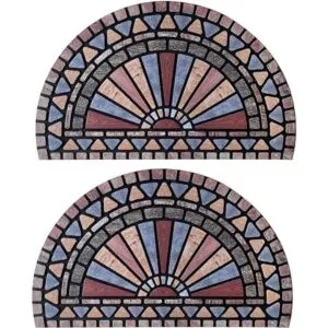 ANDSTAR Tapete de puerta medio redondo de 18 x 30_1