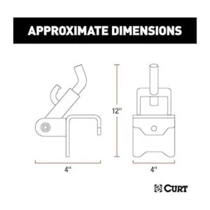 CURT 17208 soportes de repuesto con ganchos para_2