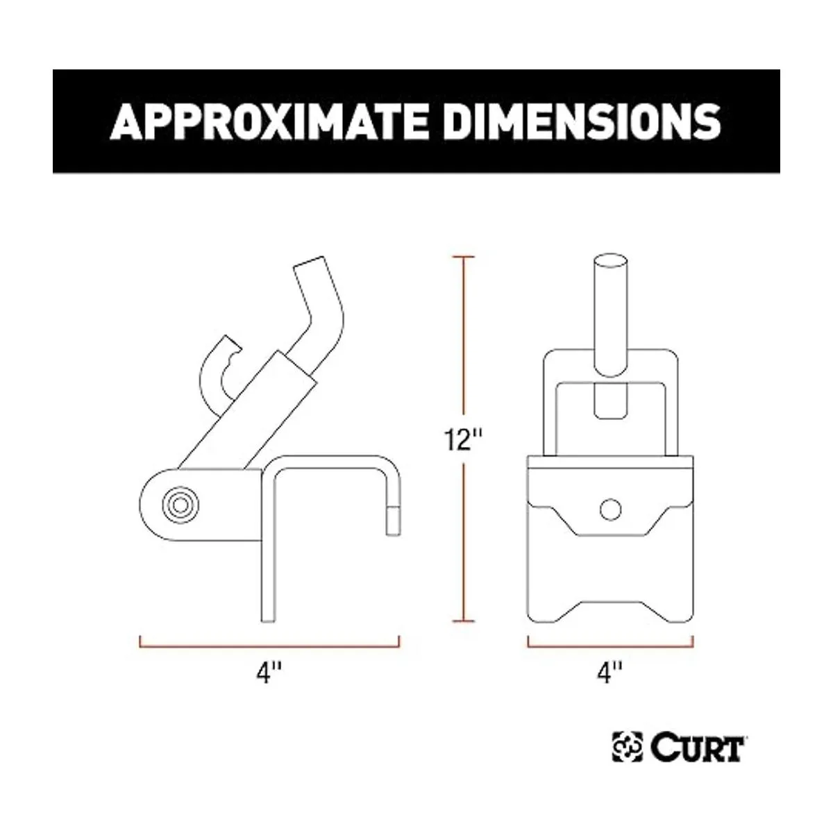CURT 17208 soportes de repuesto con ganchos para_2