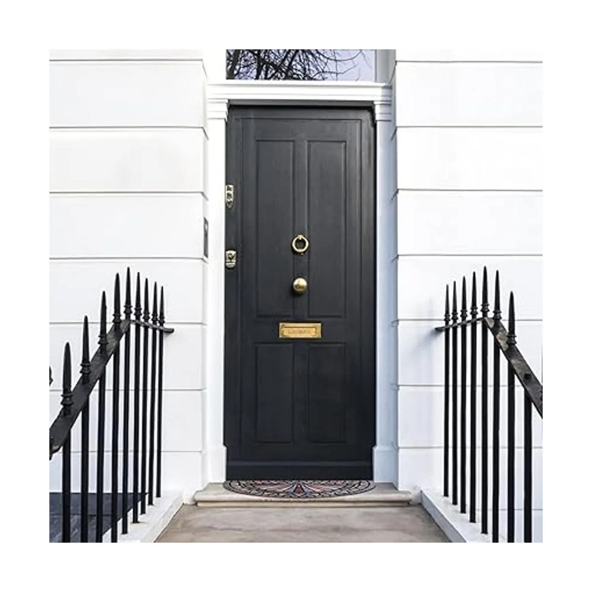 ANDSTAR Tapete de puerta medio redondo de 18 x 30_7