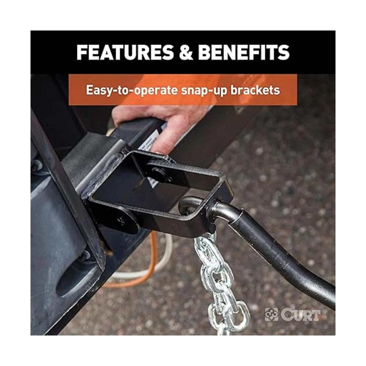 CURT 17208 soportes de repuesto con ganchos para_4