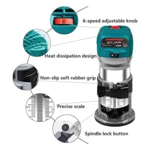 Dobetter Herramienta de enrutador de madera de 6.5_3