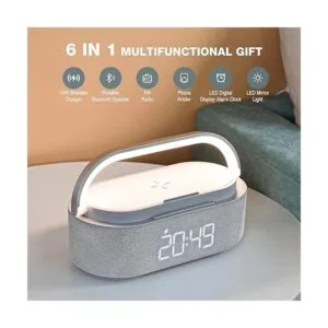 Más nuevo 2022 Altavoz Bluetooth con reloj despertador_2