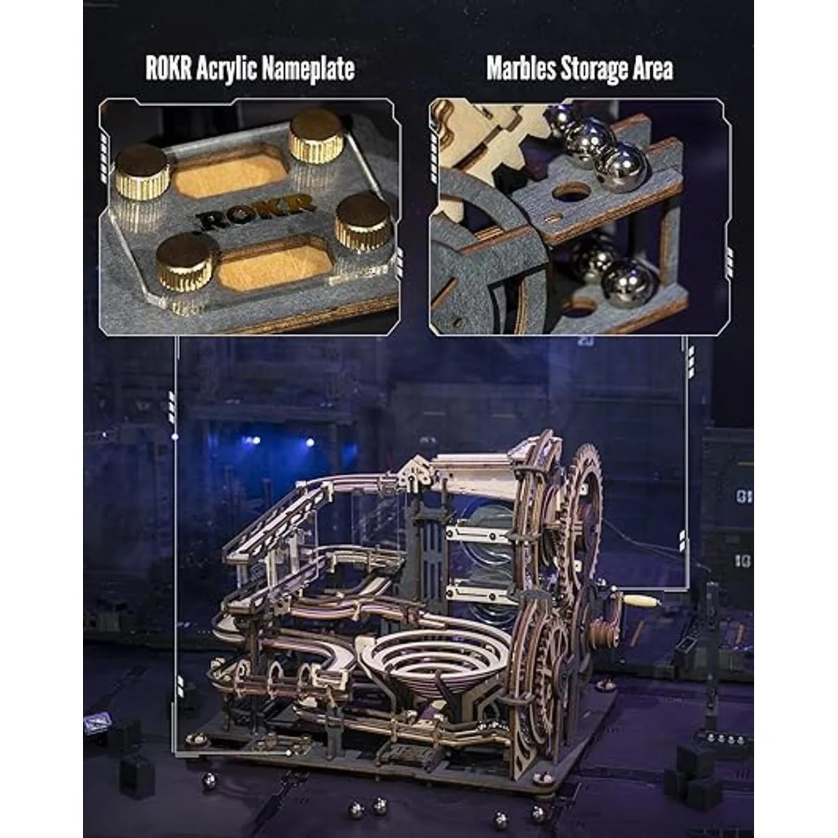 ROKR Rompecabezas de madera 3D para adultos con diseño de_5