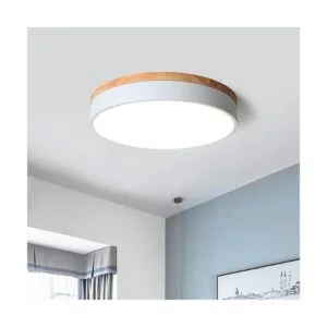 Yasince Lámpara de techo LED de madera empotrada moderna_2